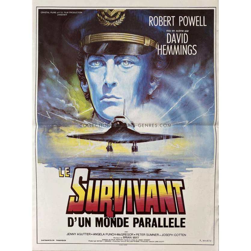 THE SURVIVOR French Movie Poster- 15x21 in. - 1981 - David Hemmings, Robert Powell