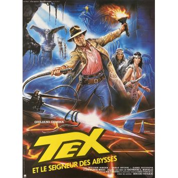 TEX AND THE LORD OF THE DEEP French Movie Poster- 15x21 in. - 1986 - Duccio Tessari, Giuliano Gemma