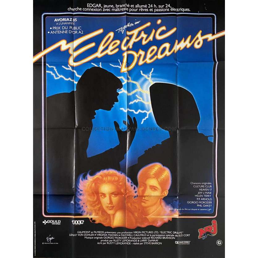 ELECTRIC DREAMS Affiche de film- 120x160 cm. - 1984 - Virginia Madsen, Steve Barron