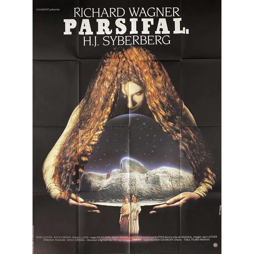 PARSIFAL Affiche de film- 120x160 cm. - 1982 - Edith Clever, Hans-Jürgen Syberberg