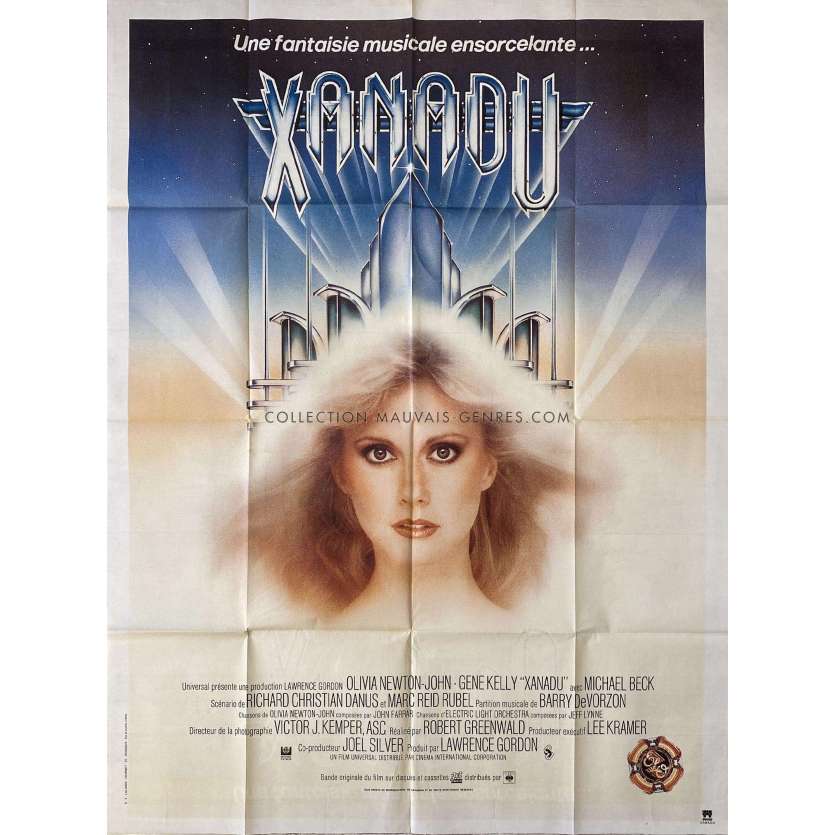 XANADU French Movie Poster- 47x63 in. - 1980 - Robert Greenwald, Olivia Newton-John