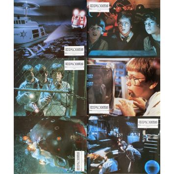 EXPLORERS French Lobby Cards x6 - 9x12 in. - 1985 - Joe Dante, Ethan Hawke