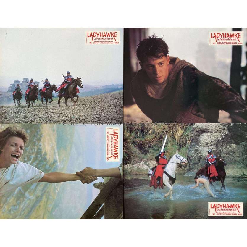 LADYHAWKE French Lobby Cards x4 - 9x12 in. - 1985 - Richard Donner, Michelle Pfeiffer