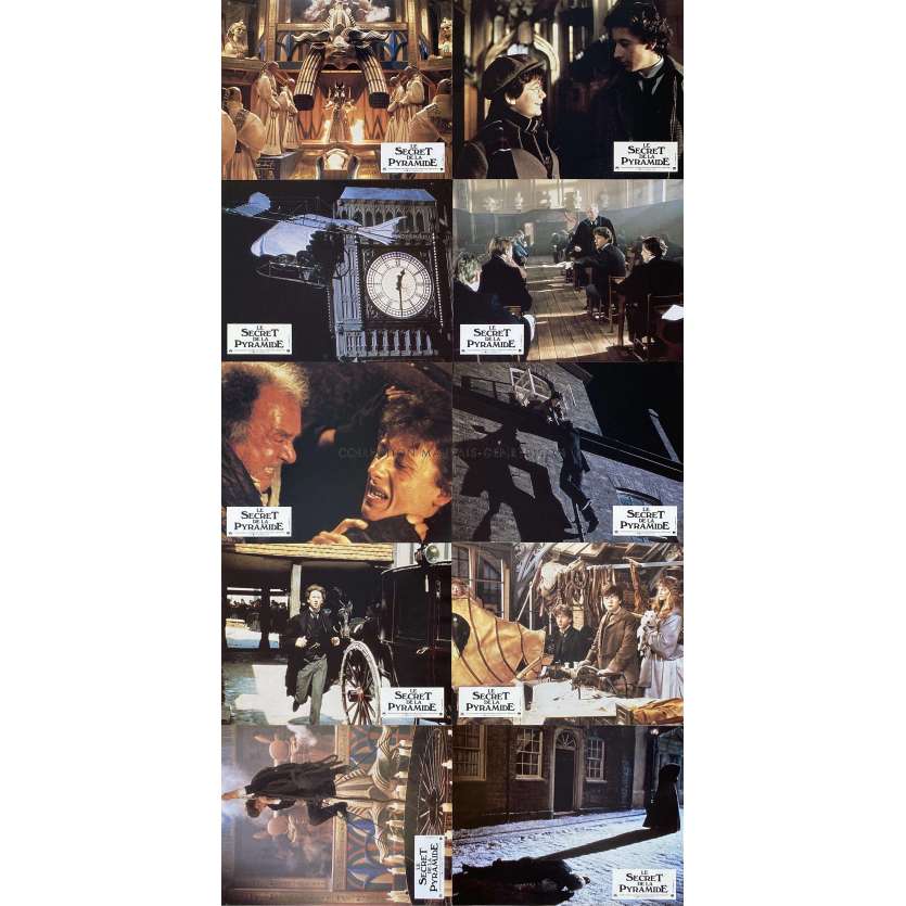 YOUNG SHERLOCK HOLMES French Lobby Cards x10 - 9x12 in. - 1985 - Barry Levinson, Nicholas Rowe