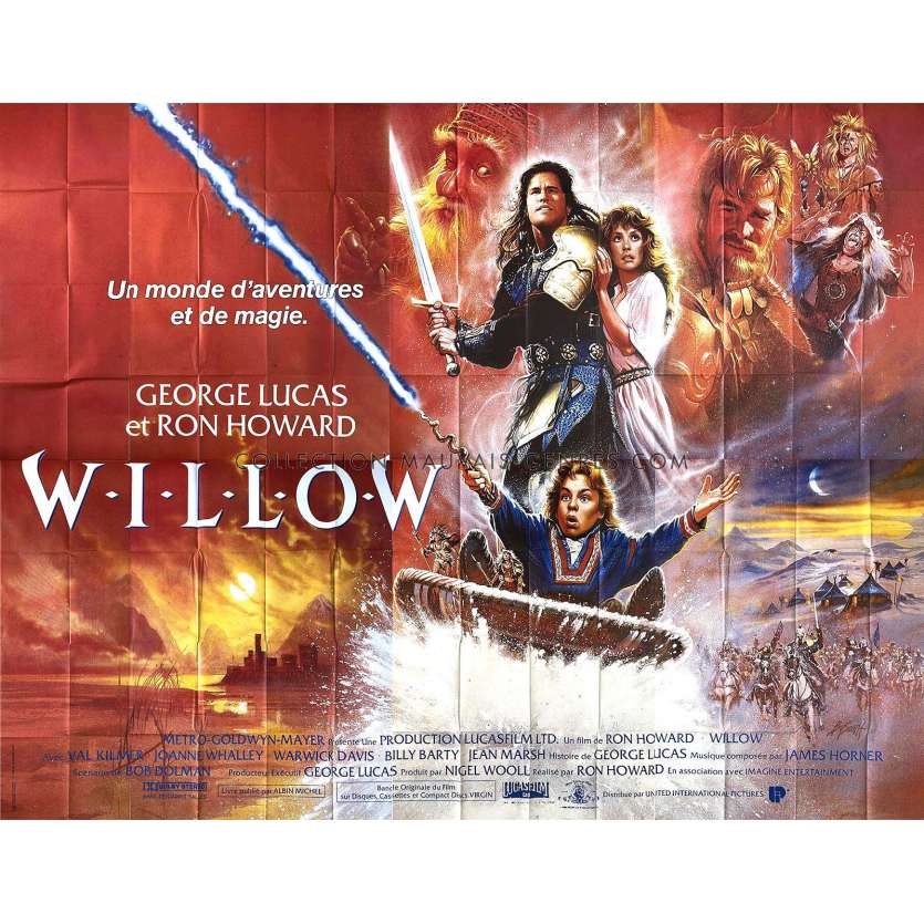 WILLOW Affiche de film- 400x300 cm. - 1988 - Val Kilmer, Ron Howard