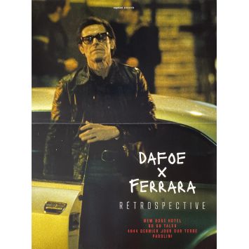 DAFOE FERRARA RETROSPECTIVEFrench Movie Poster- 15x21 in. - 2023 - Abel Ferrara, Willem Daoe