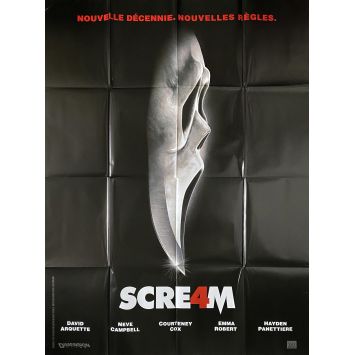 SCREAM 4 French Movie Poster- 47x63 in. - 2011 - Wes Craven, Neve Campbell