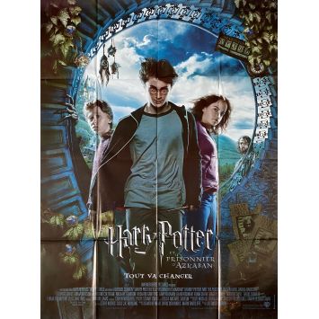 HARRY POTTER ET LE PRISONNIER D'AZKABAN Affiche de film- 120x160 cm. - 2004 - Daniel Radcliffe, Alfonso Cuaron