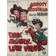 2 NIGAUDS ET LEUR VEUVE Affiche de film- 120x160 cm. - 1947 - Bud Abbott, Charles Barton