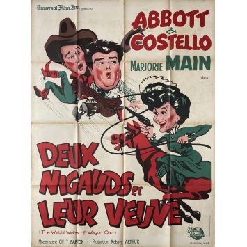 THE WISTFUL WIDOW OF WAGON GAP French Movie Poster- 47x63 in. - 1947 - Charles Barton, Bud Abbott