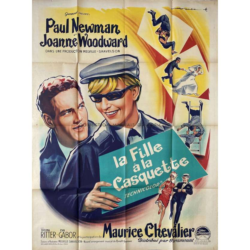 A NEW KIND OF LOVE French Movie Poster- 47x63 in. - 1963 - Melville Shavelson, Joanne Woodward