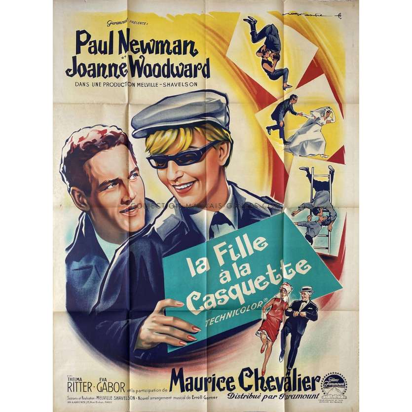 LA FILLE A LA CASQUETTE Affiche de film- 120x160 cm. - 1963 - Joanne Woodward, Melville Shavelson