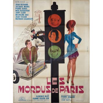 LES MORDUS DE PARIS Affiche de film- 120x160 cm. - 1965 - Jean Richard, Pierre Armand