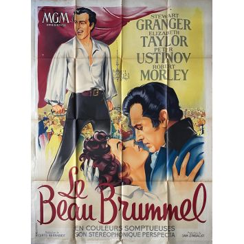LE BEAU BRUMMEL Affiche de film- 120x160 cm. - 1954 - Stewart Granger, Curtis Bernhardt