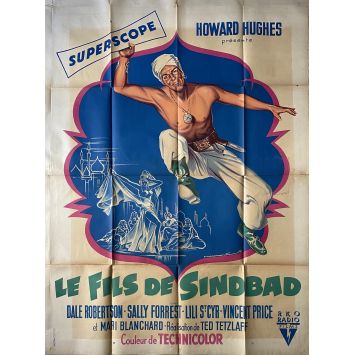 LE FILS DE SINBAD Affiche de film- 120x160 cm. - 1955 - Dale Robertson, Ted Tetzlaff