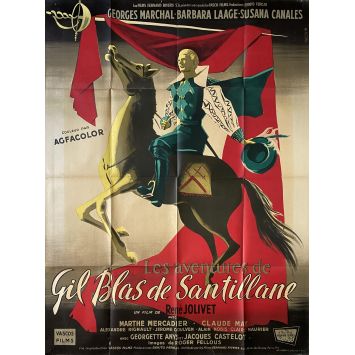 LES AVENTURES DE GIL BLAS DE SANTILLANE Affiche de film- 120x160 cm. - 1956 - Georges Marchal, René Jolivet