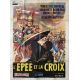 L'EPEE ET LA CROIX Affiche de film- 120x160 cm. - 1958 - Yvonne De Carlo, Carlo Ludovico Bragaglia