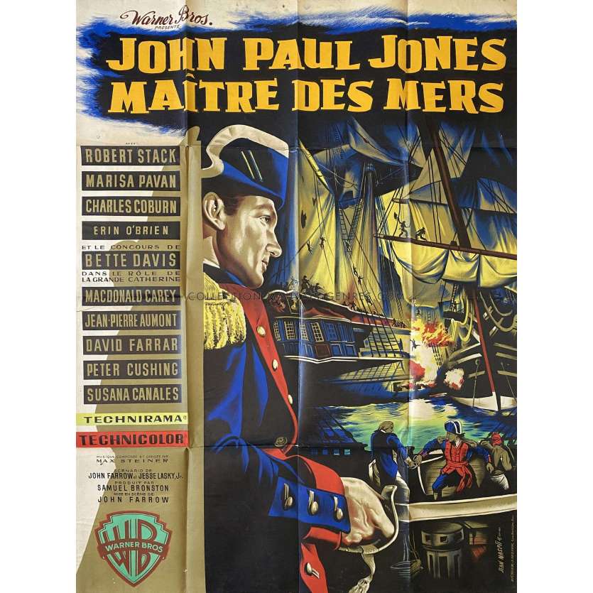 LE MAITRE DES MERS Affiche de film- 120x160 cm. - 1959 - Robert Stack, John Farrow