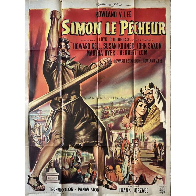 SIMON LE PECHEUR Affiche de film- 120x160 cm. - 1959 - Howard Keel, Frank Borzage