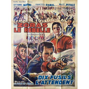 TEN READY RIFLES French Movie Poster- 47x63 in. - 1959 - José Luis Sáenz de Heredia, Francisco Rabal