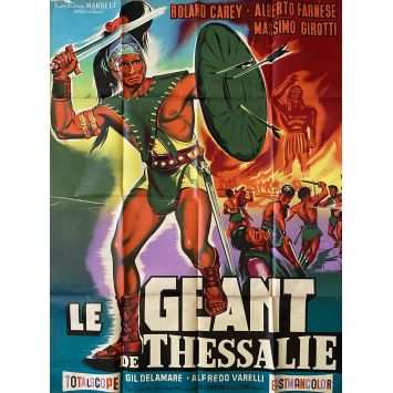 LE GEANT DE THESSALIE Affiche de film- 120x160 cm. - 1960 - Roland Carey, Riccardo Freda