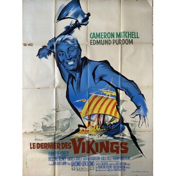 THE LAST OF THE VIKINGS French Movie Poster- 47x63 in. - 1961 - Giacomo Gentilomo, Cameron Mitchell