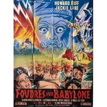 FOUDRE SUR BABYLONE Affiche de film- 120x160 cm. - 1962 - Howard Duff, Silvio Amadio