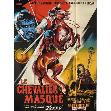 IL SEGNO DEL VENDICATORE French Movie Poster- 47x63 in. - 1962 - Roberto Mauri, Gabriele Antonini