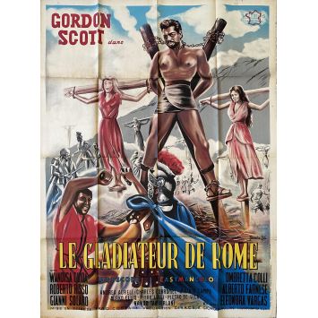 GLADIATOR OF ROME French Movie Poster- 47x63 in. - 1962 - Mario Costa, Gordon Scott