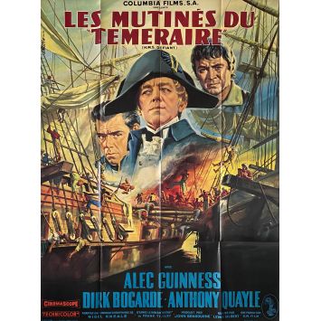 LES MUTINES DU TEMERAIRE Affiche de film- 120x160 cm. - 1962 - Alec Guinness, Lewis Gilbert