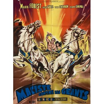 COLOSSUS OF THE ARENA French Movie Poster- 47x63 in. - 1962 - Michele Lupo, Mark Forest