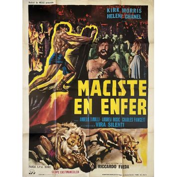 THE WITCH'S CURSE French Movie Poster- 47x63 in. - 1962 - Riccardo Fredda, Kirk Morris