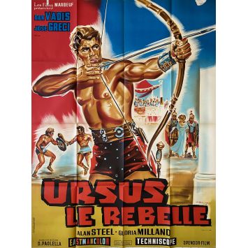 REBEL GLADIATORS French Movie Poster- 47x63 in. - 1962 - Domenico Paolella, Dan Vadis