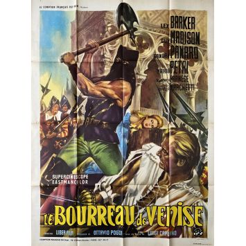 THE EXECUTIONNER OF VENICE French Movie Poster- 47x63 in. - 1963 - Luigi Capuano, Lex Barker