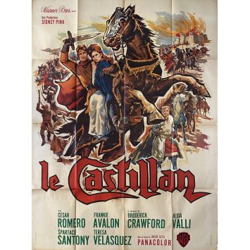 THE CASTILLAN French Movie Poster- 47x63 in. - 1963 - Javier Setó, Espartaco Santoni