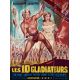 LES 10 GLADIATEURS Affiche de film- 120x160 cm. - 1963 - Roger Browne, Gianfranco Parolini
