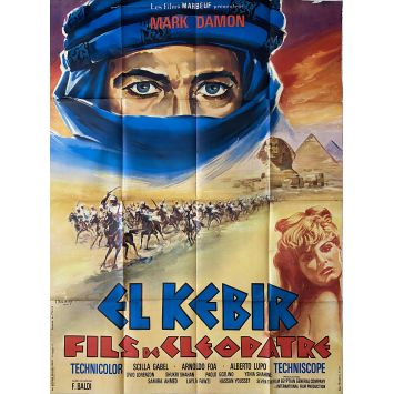 EL KEBIR FILS DE CLEOPATRE Affiche de film- 120x160 cm. - 1964 - Mark Damon, Ferdinando Baldi