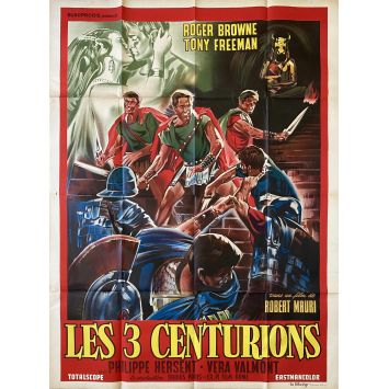 LES TROIS CENTURIONS Affiche de film- 120x160 cm. - 1964 - Roger Browne, Roberto Mauri