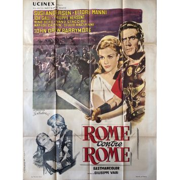 ROME CONTRE ROME Affiche de film- 120x160 cm. - 1964 - Ettore Manni, Giuseppe Vari