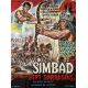 SIMBAD CONTRO I SETTE SARACENI French Movie Poster- 47x63 in. - 1964 - Emimmo Salvi, Gordon Mitchell