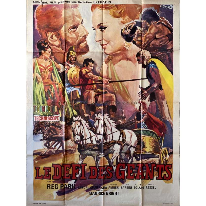 HERCULES THE AVENGER French Movie Poster- 47x63 in. - 1965 - Maurizio Lucidi, Reg Park