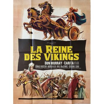 THE VIKING QUEEN French Movie Poster- 47x63 in. - 1967 - Don Chaffey, Don Murray