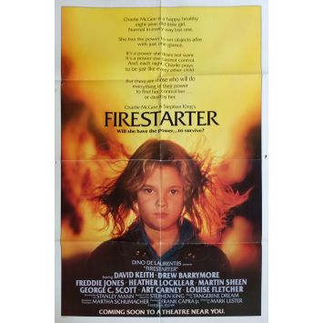FIRESTARTER US Movie Poster29x41 - 1984 - Mark L. Lester, Drew Barrymore