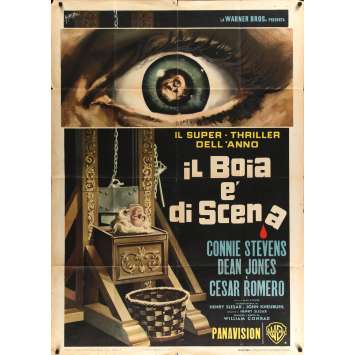TWO ON A GUILLOTINE Italian Movie Poster 39x55 - 1965 - William Conrad, Connie Stevens