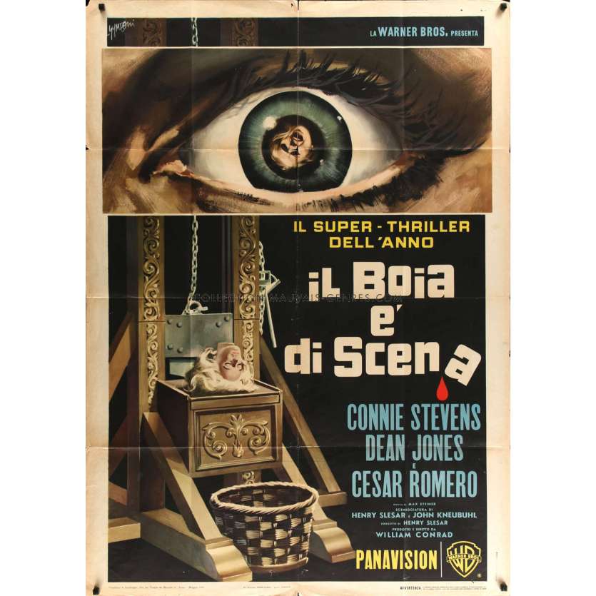 UNE GUILLOTINE POUR DEUX Affiche de film  100x140 - 1965 - Connie Stevens, William Conrad