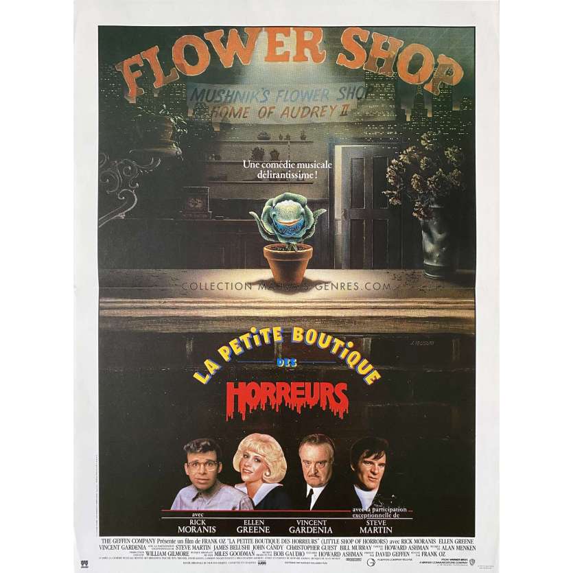 LA PETITE BOUTIQUE DES HORREURS Affiche de cinéma- 40x54 cm. - 1986 - Rick Moranis, Franck Oz