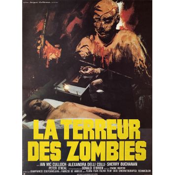 LA TERREUR DES ZOMBIES Affiche de cinéma- 40x54 cm. - 1980 - Ian McCulloch, Marino Girolami