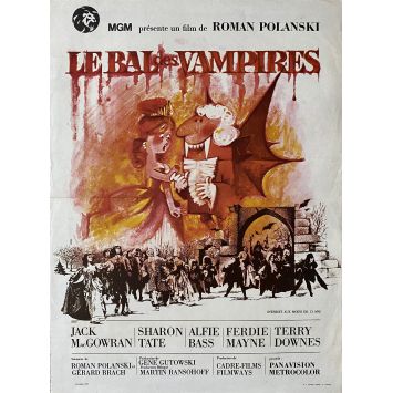 THE FEARLESS VAMPIRE KILLERS French Movie Poster- 15x21 in. - 1967/R1970 - Roman Polanski, Sharon Tate