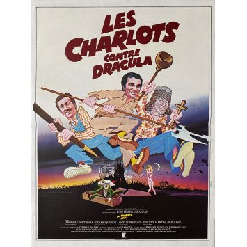 LES CHARLOTS CONTRE DRACULA Affiche de cinéma- 40x54 cm. - 1980 - Gérard Filippelli, Jean-Pierre Desagnat