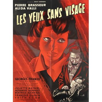 LES YEUX SANS VISAGE Affiche de cinéma- 60x80 cm. - 1960 - Alida Valli, Georges Franju